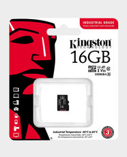 Kingston Industrial 16GB microSD Memory Card | Up To 100MB/s Read And 80MB/s Write Speed | Class 10 / UHS-I U3 / V30 / A1 | SDCIT2/16GBSP