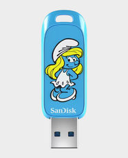 SanDisk Smurfs 256GB Flash Drive | USB-A Connector | USB 3.2 Gen 1 Interface | 130MB/s Read Speed | SDCZIS-256G-G46