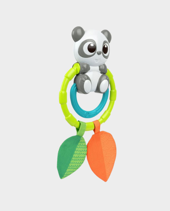 Buy Chicco BSF Panda Rattle | Teether Rings & Crinkle Leaves | 0–18 ...