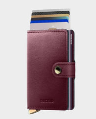 Secrid Miniwallet Style Dusk | Compatible With Standard-Sized Cards | RFID Protection - Bordeaux
