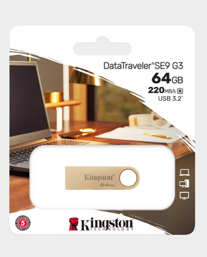 Buy Kingston DTSE9G3 64GB Flash Drive | High-Speed USB 3.2 | 100MB/s ...