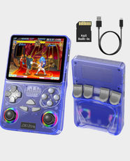 J36 Ultra Handheld Gaming Console | 8 Core A7 up to 2 GHz | 1GB RAM | 64GB Storage | 3.5-inch IPS LCD | 3000mAh | Wi-Fi Multiplayer| Android for Retro Emulation - Transparent Purple