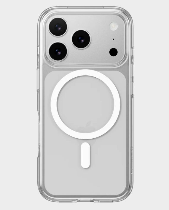 Buy MAGEASY Bright M Never Yellowing Protective Clear Case For IPhone 17 Pro | MagSafe - Transparent / Midnight Ring In Qatar - View #2