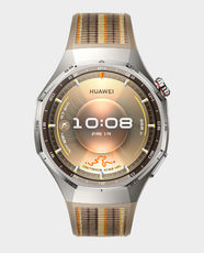 HUAWEI Watch GT 6 Pro 46mm With 1.47 Inch AMOLED Display | 21 Day Battery Life | 5 ATM Water-Resistant | Brown Composite Woven Strap - Brown