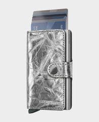 Secrid Miniwallet Style Crunch RFID Safe Card Holder Silver in Qatar