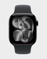 Apple Watch Series 11 GPS 42mm Jet Black Aluminium Case with Black Sport Band M/L - MEQU4