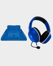 Razer Essential Duo Bundle for Xbox : Kaira X Wired Headset | 50 mm Driver | Cardioid Mic | Quick Charging Stand for Xbox Controllers | 1100 mAh Battery Capacity | Universal Compatibility | RZ82-03970100-B3M1 - Blue