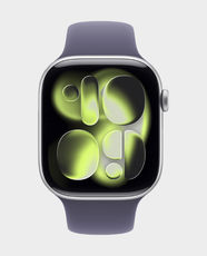 Apple Watch Series 11 GPS 46mm Silver Aluminium Case with Purple Fog Sport Band S/M - MEV94
