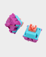 Redragon BULLET‑R A113R Switch Set | 24PCS Linear Mechanical Switches | 3-Pin Plate Mount | 80M Clicks | Compatible with MX Hot-Swap Keyboards – Neon Red