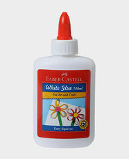 Faber-Castell White Glue 100ml | Non-Toxic And Dispenser Bottle | FCIN220100 | Pack Of 10 Pcs