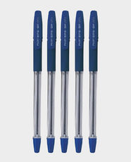 Pilot BPS GP Fine Ballpoint Pen | Pack of 5 | BPS-GP-F-L-S5 - Blue