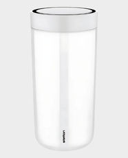 Stelton To Go Click Vacuum Insulated Cup | 400ml | Thermos Effect | Drink from The Full 360 Degrees | BPA and Phthalate Free - Chalk