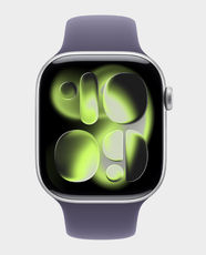 Apple Watch Series 11 GPS + Cellular 42mm Silver Aluminium Case With Purple Fog Sport Band | M/L - MF8J4
