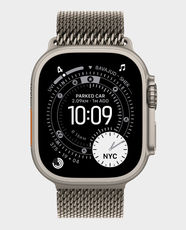 Apple Watch Ultra 3 GPS + Cellular 49mm Natural Titanium Case With Natural Titanium Milanese Loop | Medium - MEWY4