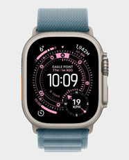 Apple Watch Ultra 3 GPS + Cellular 49mm Natural Titanium Case With Blue Alpine Loop | Medium - MEWM4