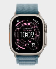 Apple Watch Ultra 3 GPS + Cellular 49mm Natural Titanium Case With Light Blue Alpine Loop in Qatar
