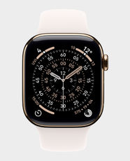 Apple Watch Series 11 GPS + Cellular 42mm Gold Titanium Case With Light Blush Sport Band | S/M - MF8W4