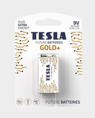 Tesla Gold+ Alkaline Battery | 9V | For Toys, Flashlights, Cameras & Everyday Electronics | 1 PC