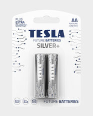 Tesla Silver + AA Alkaline Battery | Pack Of 2