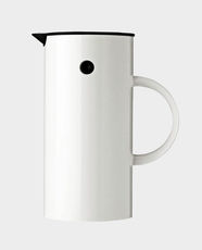 Stelton EM77 0.5 L Vacuum Jug | Glass‑Insert | Rocker Stopper | Screw Cap | ABS Plastic Body - White