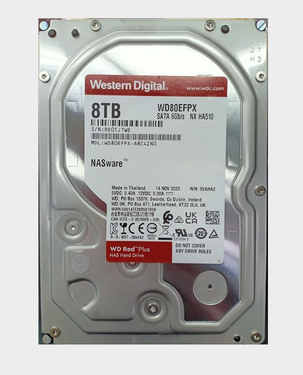 Buy WD 8TB Red Plus Internal HDD | SATA | WD80EFPX – Red in Qatar