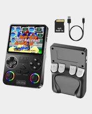 J36 Ultra Handheld Gaming Console | 8 Core A7 Up to 2 GHz | 1GB RAM | 64GB Storage | 3.5-inch IPS LCD | 3000mAh | Wi-Fi Multiplayer| Android for Retro Emulation - Black