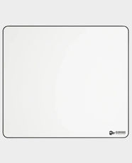 Glorious Stitched Cloth Mouse Pad | 16 x 18 inch XL Size | Low Friction Cloth Surface | Anti-slip Rubber Base | 2mm Thickness | High-quality foam core | Balanced Speed & Control - White