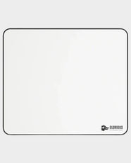 Glorious Stitched Cloth Mouse Pad | 11 X 13 Inch Large Size | Low Friction Cloth Surface | Anti-slip Rubber Base | 2mm Thickness | High-quality foam core | Balanced Speed & Control - White