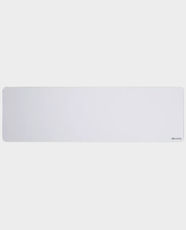 Glorious GMP 2 White Stitched Cloth Gaming Mouse Pad | Large Size | Balanced Speed & Control Glide | Spill-Resistant | Low-Profile Stitching | Machine Washable | Non-Slip Rubber Base - White
