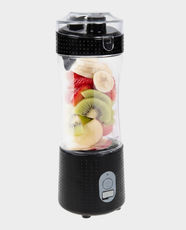 ADMOS AM401JC Portable Mini Juicer Cup ∣ 380ml ∣ 6-Blade Stainless Steel ∣ USB Rechargeable | Portable Blender for Shakes & Smoothies On the Go - Black