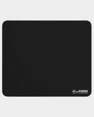 Glorious Stitched Cloth Mouse Pad | 11 X 13 Inch Large Size | Low Friction Cloth Surface | Anti-slip Rubber Base | 2mm Thickness | High-quality foam core | Balanced Speed & Control - Black