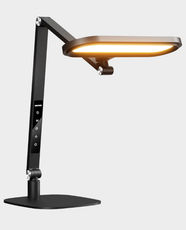 NEEWER Basics FR16 Foldable LED Desk Lamp | 16W | Dual-Sided Eye-Friendly Light | Aluminum Alloy, Plastic Material | Edge-lit technology | 5 Color Modes | 10 Brightness Levels | Adjustable Height & Angle - Black