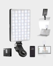 NEEWER Basics VL67B Bi-Color Phone Selfie Light with App Control | OLED Display | LED Qty 80 | Color Temperature 2500k~8500k | 2000mAh - Black