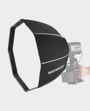 NEEWER NS4P 50cm Octagonal Softbox | Neewer Mount Adapter | Quick Fold & Setup | Honeycomb Grid & Diffuser | Lightweight Nylon Alloy Design | Durable Construction | Versatile Applications - Black