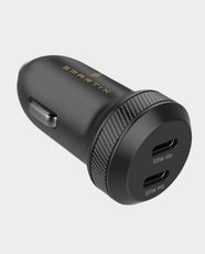 Smartix Premium Car Charger | 66W Fast Charging | Dual USB-C PD 33W + 33W | Ultra-Safe Compact Design | CC09P - Black