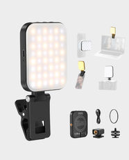 NEEWER Basics Rechargeable Magnetic Selfie Light for MagSafe | LED Qty 48 | 5 Brightness Levels | 5 Color Temperature Levels | Lighting Modes Warm, White, Cool Yellow | BL48B - Black
