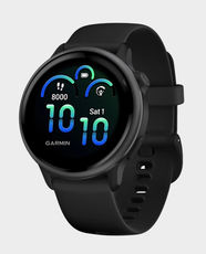 Garmin Vivoactive 6 Smart Watch | 1.2 inch AMOLED Display | Wi-Fi + Bluetooth + ANT+ Connectivity | Built-in GPS + Multi-band GNSS | 5 ATM Water Resistance | Health & Wellness Tracking | 010-02985-00 - Black/Slate