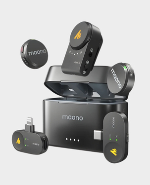 Buy Maono Wave T5 Wireless Lavalier Camera Microphones in Qatar