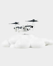 NIKOLATOY Maglev Bell Boeing V-22 Osprey Model | Plastic DIY Aircraft Toy | Perfect for Aviation Enthusiasts & STEM Learners | NK-2525 - White
