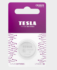 Tesla CR2025 3V Lithium Coin Battery | Mercury-Free | Long-Lasting Power for Car Key Remotes , Calculators, Watches, Fitness Trackers, Digital Thermometers, Computer Motherboards (CMOS Memory) - Pack of 1