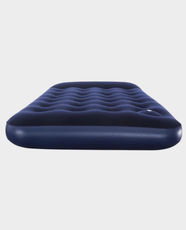 Bestway Airbed Twin | Flocked Top | Built-in Foot Pump | Wave Beam | 1.88m x 99cm x 28cm