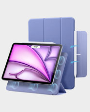 ESR Rebound Magnetic Tablet Case for Apple iPad Air 13-Inch (2025/2024) and iPad Pro 12.9-Inch (6th/5th/4th Gen) | Magnetic Attachment | Trifold Stand | Pencil Pro and USB-C Pencil Compatible | ESR155ACC00280 - Lavender