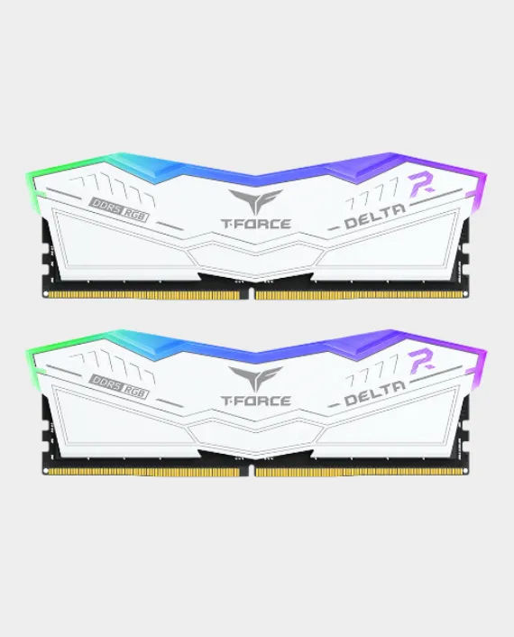 Buy T-Force Delta RGB DDR5 RAM 64GB (32x2) – 6000MHz CL38, White