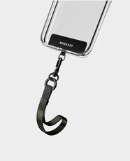MAGEASY Wrist Strap and Strap Card | 15mm Length | 360° Rotating Carabiner | Easy Adjustment and Versatile Use - Concrete Gray