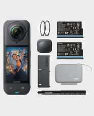 Insta360 X5 Essentials Bundle | 8K 360° Waterproof Action Camera | FlowState Stabilization | Low-Light | Invisible Selfie Stick | Replaceable Lens | 3H Battery | Perfect for Vlogging, Travel & Outdoor Adventures