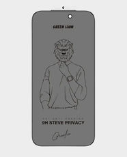 Green Lion 9H Steve Privacy Anti-Peeping Glass for Apple iPhone 17 Pro - Black
