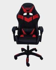 Chatty RGB Gaming Chair | Remote-Control LED Lights | Adjustable Height and Recline | High-Density Shaped Foam | CS-LCHR01-R – Red