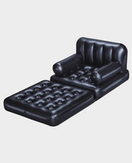 Multi-Max 4-in-1 Air Lounger cum Bed | 2-Way Interlocking | 1.91m X 97cm X 64cm | BES115TOY01617 - Black