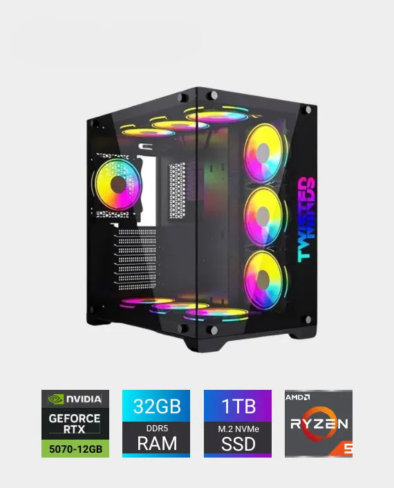 Buy Pre Built Gaming PC Ryzen 5 9600X RTX 5070 12GB 32GB DDR5 RAM 104105750 D OjkqnvX 