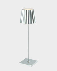 ELANT Plissé Cordless LED Table Lamp | 188lm Brightness | 2700K–3000K Dimmable | 6h Charge / 12h Runtime | Aluminium Die-Casting | 189242 - UV Chrome
